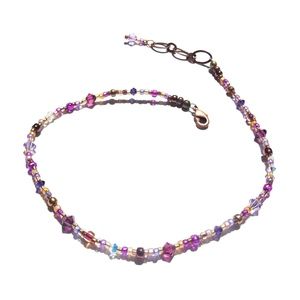 Ankle Bracelet Boho Delicate Purple Gypsy Anklet